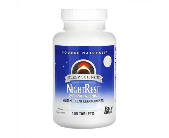 Придбати Sleep Science® NightRest™ with Melatonin - 100 tabs, image , характеристики, відгуки