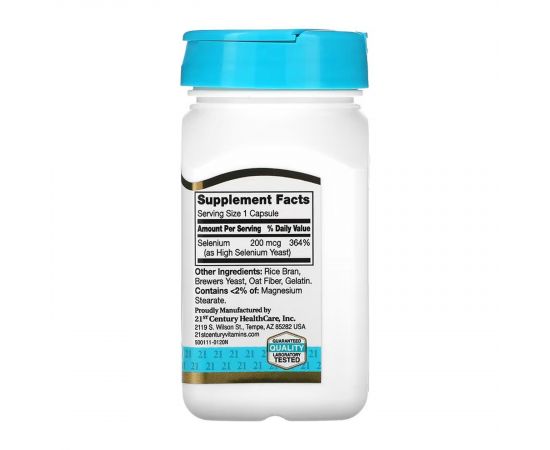 Придбати Selenium 200 mcg - 60 caps, image , зображення 2, характеристики, відгуки