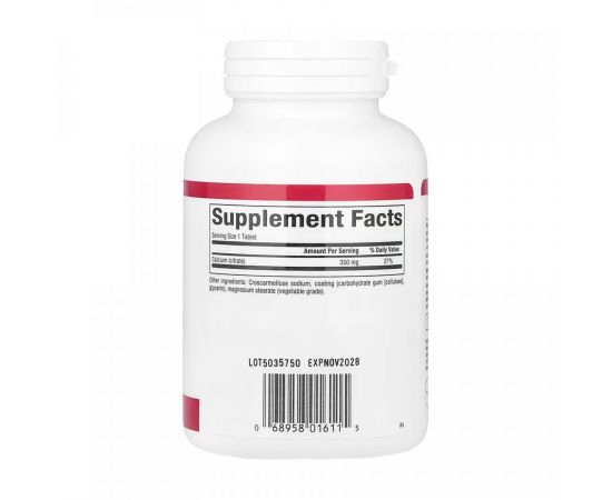Придбати Calcium Citrate 350mg - 90 tabs, image , зображення 2, характеристики, відгуки