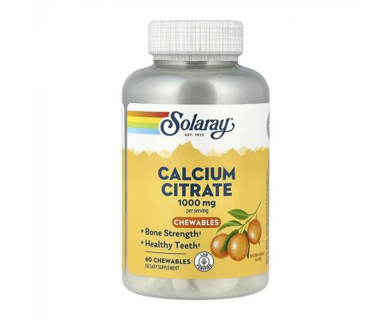 Придбати Calcium Citrate 1000mg - 60 chewables, image , характеристики, відгуки
