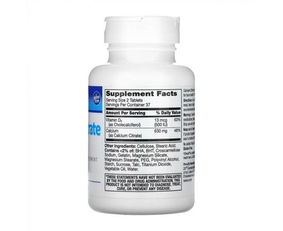 Придбати Calcium Citrate + D3 - 75 tabs, image , зображення 2, характеристики, відгуки