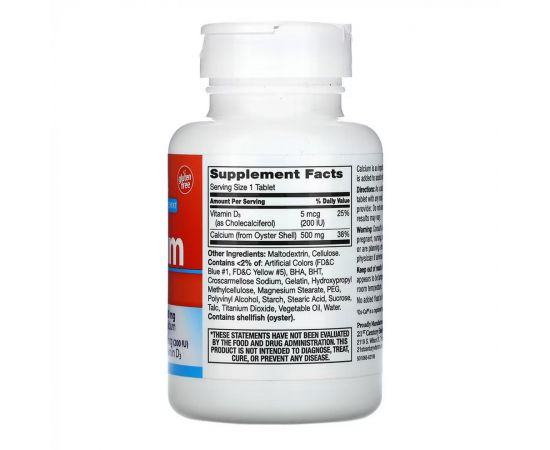 Придбати Calcium 500 mg + D3 - 90 tabs, image , зображення 2, характеристики, відгуки
