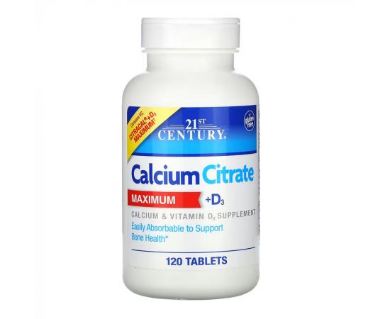 Придбати Calcium Citrate + D3 Max - 120 tabs, image , характеристики, відгуки