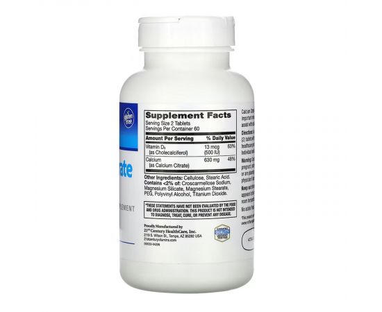 Придбати Calcium Citrate + D3 Max - 120 tabs, image , зображення 2, характеристики, відгуки