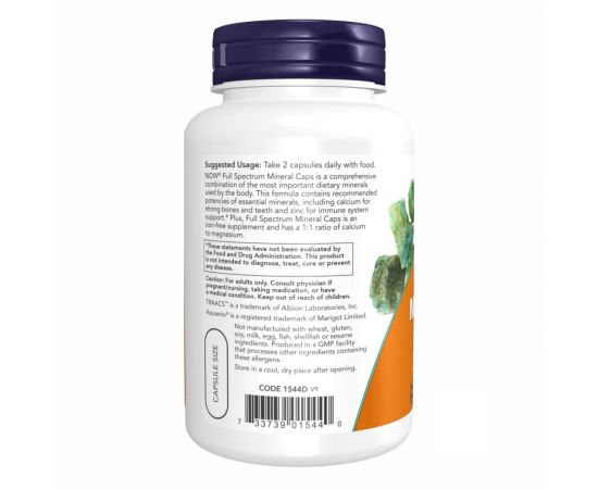 Придбати Full Spectrum Mineral Caps - 120 vcaps, image , зображення 3, характеристики, відгуки