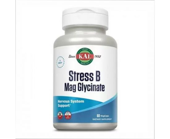 Придбати Stress B Magnesium Glycinate - 60 vcaps, image , характеристики, відгуки