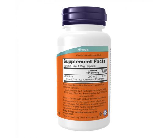 Придбати Chromium Picolinate 200 mcg - 250 caps, image , зображення 2, характеристики, відгуки