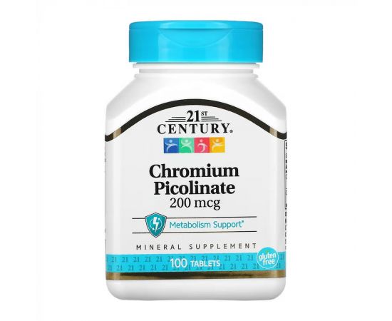 Купить Chromium Picolinate 200 mcg - 100 tabs, фото , характеристики, отзывы