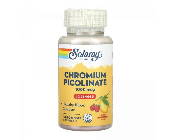 Придбати Chromium Picolinate 1000mcg - 100 lozenges Lemon-Raspberry, image , характеристики, відгуки