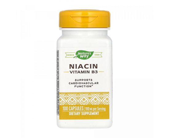 Придбати Niacin 100 mg - 100 caps, image , характеристики, відгуки
