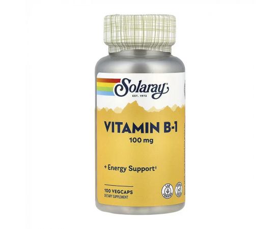 Придбати Vitamin B-1 100mg - 100 vcaps, image , характеристики, відгуки