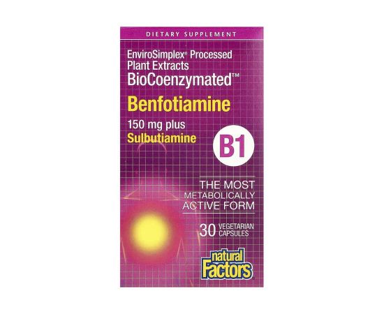 Придбати BioCoenzymated Benfotiamine - 30 caps, image , характеристики, відгуки