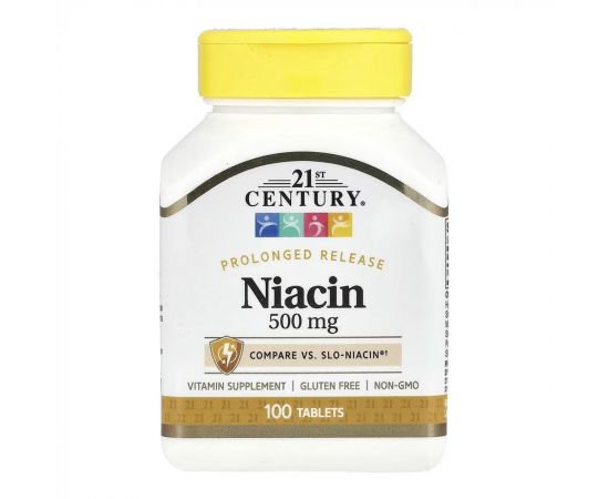 Придбати Niacin 500 mg - 100 tabs, image , характеристики, відгуки