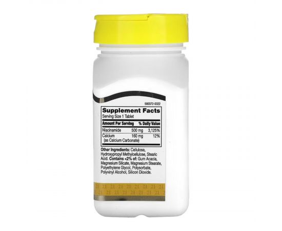 Придбати Niacinamide 500 mg - 110 tabs, image , зображення 2, характеристики, відгуки