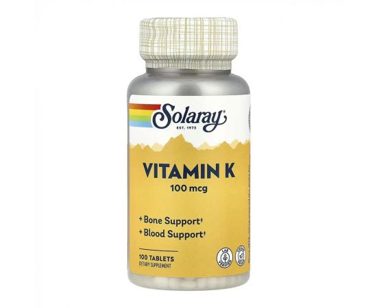 Придбати Vitamin K-1 100mcg - 100 tabs, image , характеристики, відгуки
