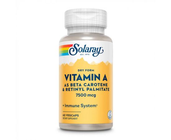 Придбати Vitamin A Dry Form 7600mcg - 60 caps, image , характеристики, відгуки