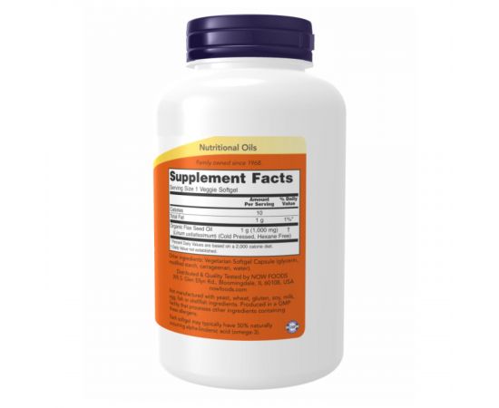 Придбати Flax Oil Org 1000mg - 120 vgels, image , зображення 2, характеристики, відгуки