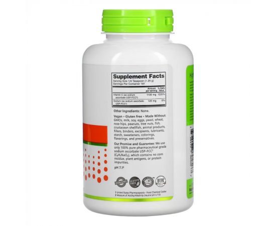 Придбати Sodium Ascorbate Powder - 227g, image , зображення 2, характеристики, відгуки