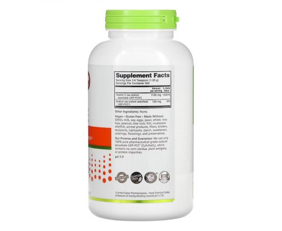Придбати Sodium Ascorbate Powder - 454g, image , зображення 2, характеристики, відгуки