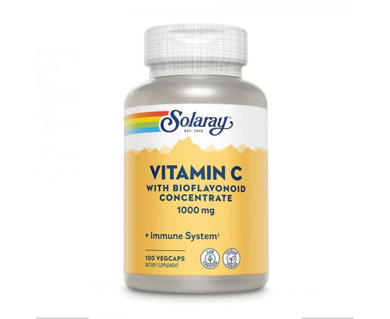 Придбати Vitamin C with Rose Hips, Acerola & Bioflavonoids 1000mg - 100 vcaps, image , характеристики, відгуки