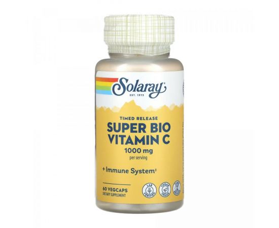 Придбати Super Bio Vitamin C 1000mg - 60 vcaps, image , характеристики, відгуки