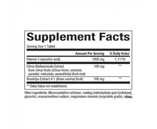 Придбати Vitamin C 1000mg - 90 tabs, image , зображення 2, характеристики, відгуки