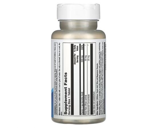 Придбати C 500 + Rose Hips & Bioflavonioids Sustained Release - 100 tabs, image , зображення 2, характеристики, відгуки