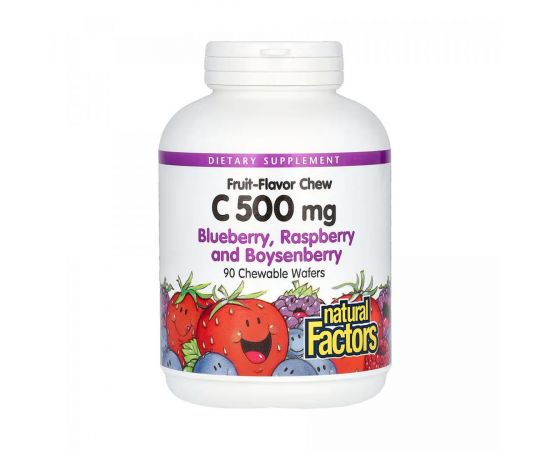 Придбати Vitamin C 500mg - 90 tabs Mixed Berry, image , характеристики, відгуки