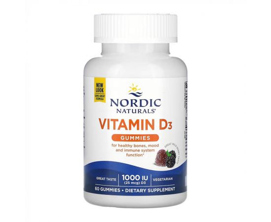 Придбати Vitamin D3 - 60 gummies, image , характеристики, відгуки