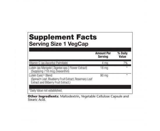 Придбати Lutein Eyes 18 - 30 vcaps, image , зображення 2, характеристики, відгуки