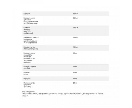 Придбати Policosanol Cholesterol Complex - 60 tabs, image , зображення 3, характеристики, відгуки