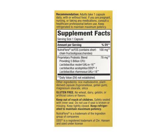 Придбати Primadophilus® Reuteri Probiotic - 30 vcaps, image , зображення 2, характеристики, відгуки