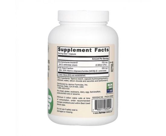 Придбати Saccharomyces Boulardii + MOS - 180 vcaps, image , зображення 2, характеристики, відгуки