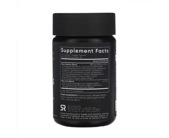 Придбати Daily Probiotics with Prebiotics 60 Billion CFU - 30 veggie capsules, image , зображення 2, характеристики, відгуки