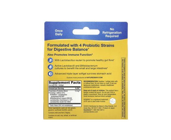 Придбати Primadophilus® Reuteri Probiotic Pearls - 30 softgels, image , зображення 2, характеристики, відгуки