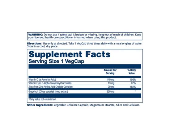 Придбати Grapefruit Seed Extract 250mg - 60 vcaps, image , зображення 2, характеристики, відгуки