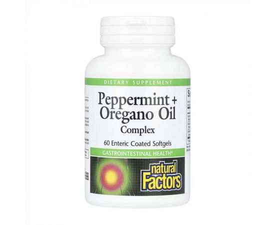 Придбати Peppermint+Oregano Oil Complex - 60 softgels, image , характеристики, відгуки
