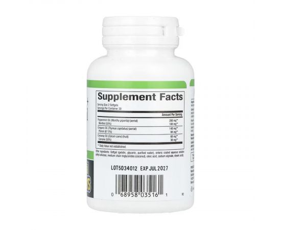 Придбати Peppermint+Oregano Oil Complex - 60 softgels, image , зображення 2, характеристики, відгуки