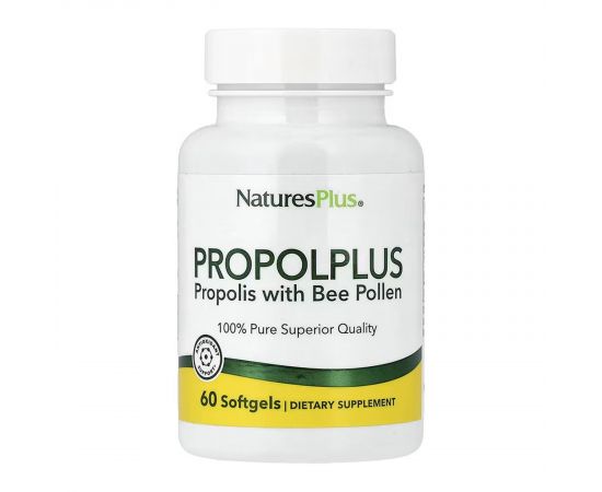 Придбати Propolplus, Propolis with Bee Pollen - 60 softgels, image , характеристики, відгуки