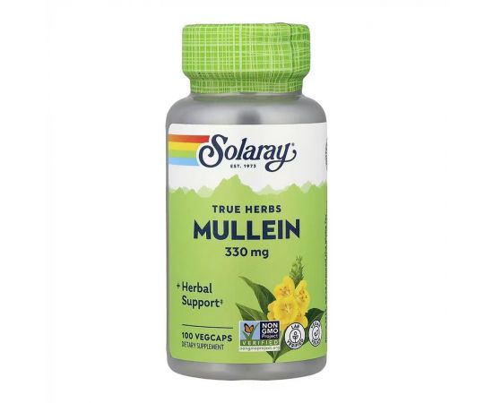 Придбати Mullein Leaf 330mg - 100 vcaps, image , характеристики, відгуки