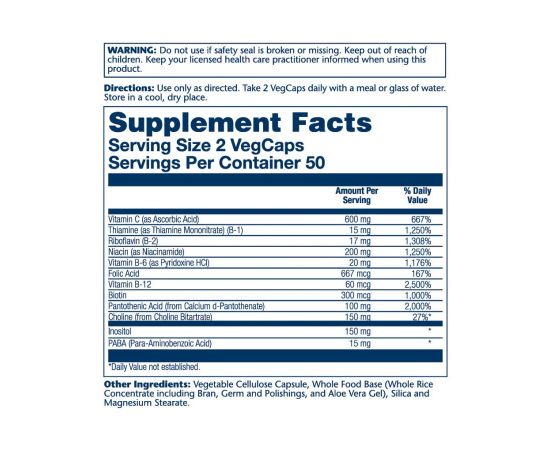 Придбати Balanced B Stress - 100 vcaps, image , зображення 2, характеристики, відгуки