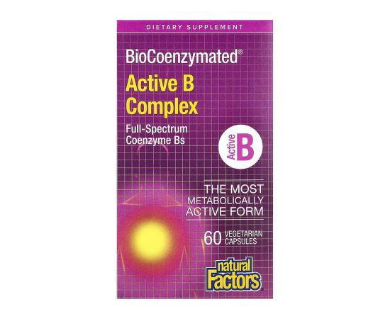 Придбати BioCoenzymated Active B Complex - 60 caps, image , характеристики, відгуки