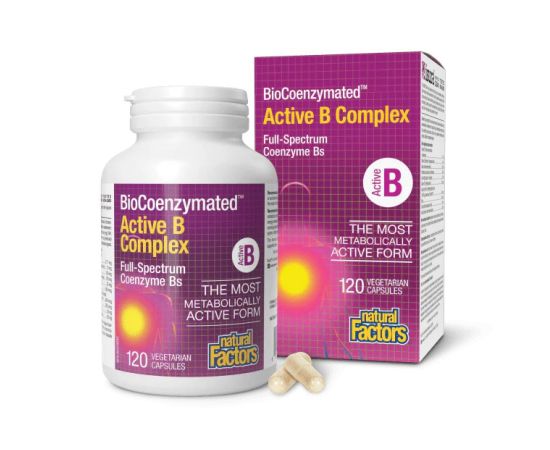 Придбати BioCoenzymated Active B Complex - 120 caps, image , зображення 2, характеристики, відгуки