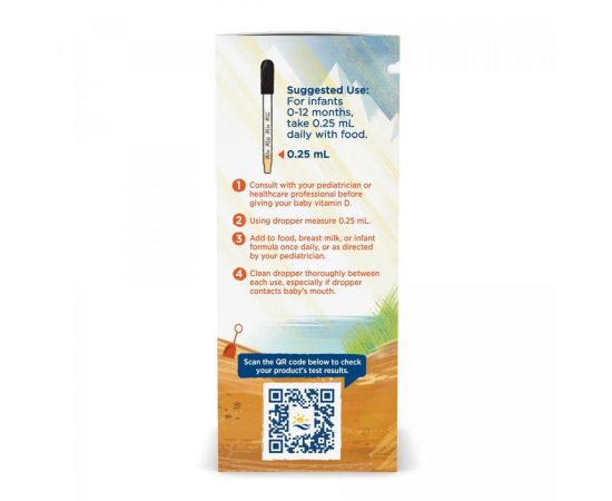 Придбати Baby's Vitamin D3 Liquid - 22.5 ml, image , зображення 2, характеристики, відгуки