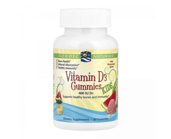 Придбати Vitamin D3 Gummies Kids - 60 gummies, image , характеристики, відгуки