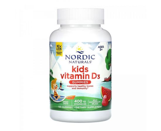 Придбати Vitamin D3 Gummies Kids - 120 gummies, image , характеристики, відгуки