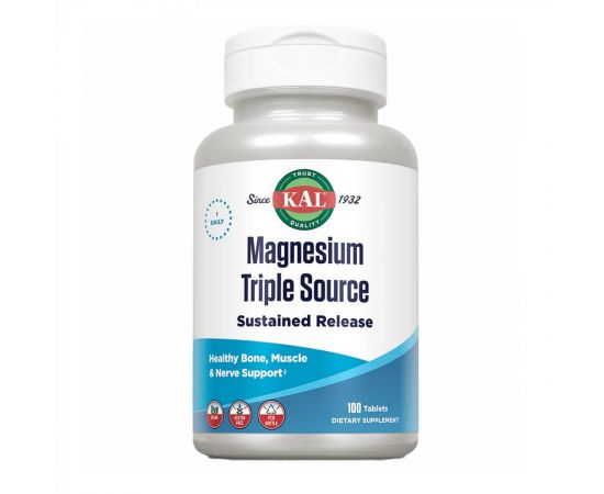 Придбати Magnesium Sustained Release Triple Source 500mg - 100 tabs, image , характеристики, відгуки