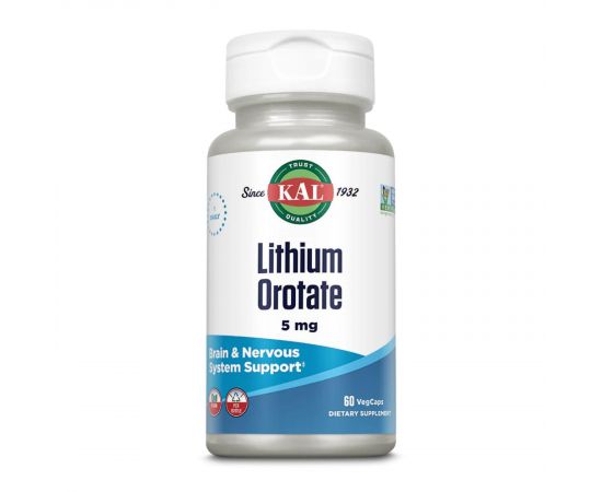 Придбати Lithium Orotate 5mg - 60 vcaps, image , характеристики, відгуки