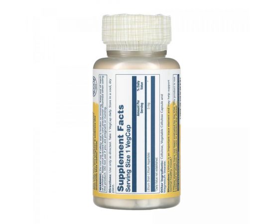 Придбати Lithium Aspartate 5mg - 100 vcaps, image , зображення 2, характеристики, відгуки