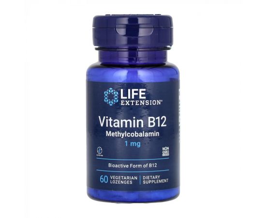 Придбати Vitamin B12 Methylcobalamin 1 mg - 60 vcaps, image , характеристики, відгуки